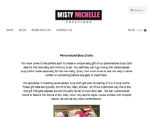 Tablet Screenshot of mistymichellecreations.com
